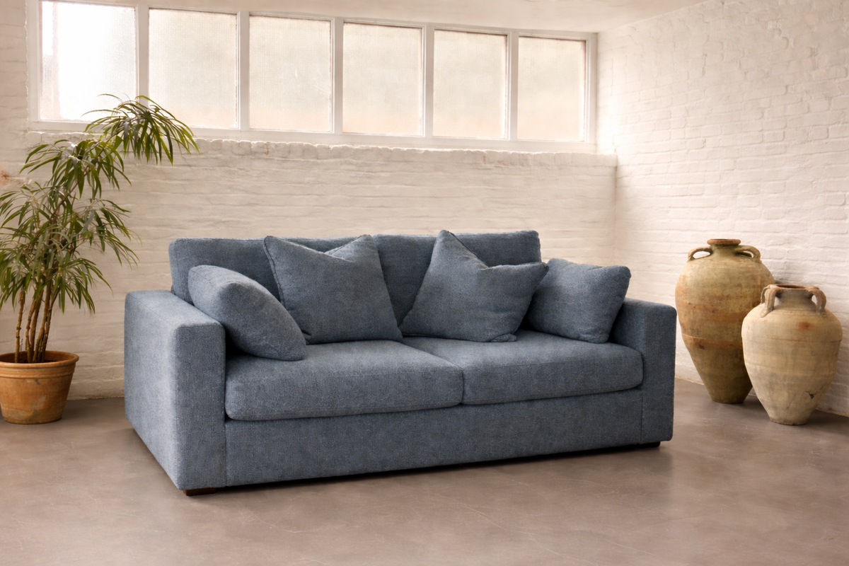 Couch & Co Two Seater Sofa with Footstool