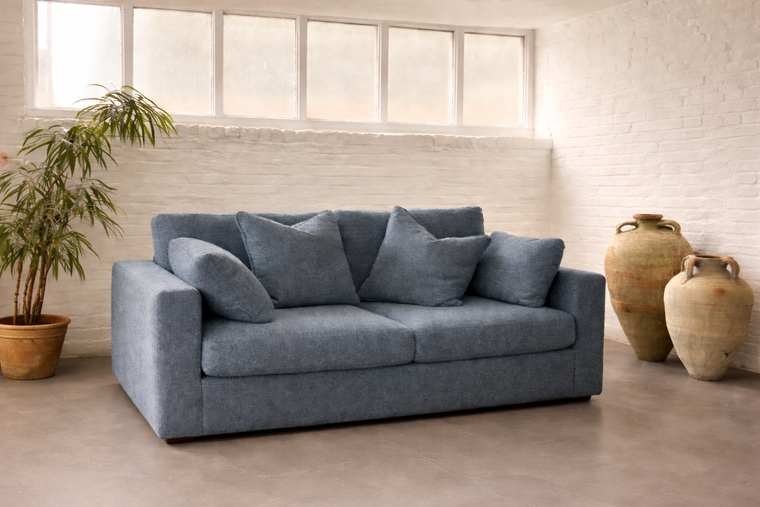Couch & Co Two Seater Sofa with Footstool