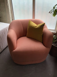 Siren Salmon Swivel Armchair