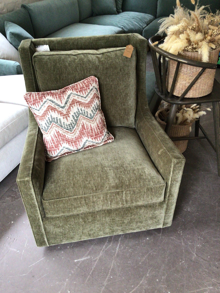 Green Swivel Armchair